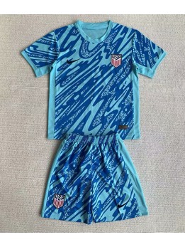 Ujedinjene Države Golmanski Dječji Domaci Dres kompleti Copa America 2024 Kratak Rukavima (+ kratke hlače)